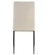 SILLA 45 X 58 NAPOLEON METAL NEGRO TELA BEIGE