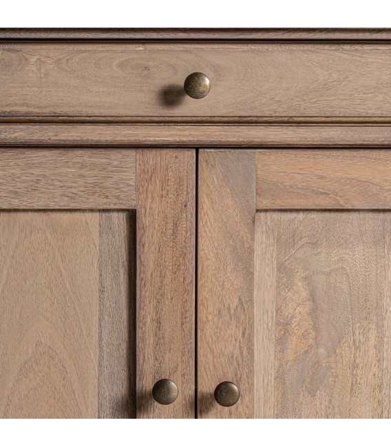 LIBRERIA 198 X 39  MANDER MADERA MANGO ENVEJECIDA 