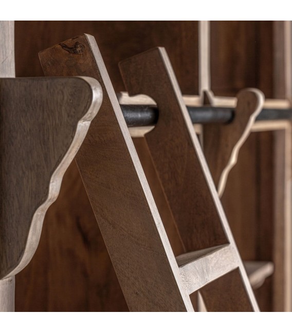 LIBRERIA 198 X 39  MANDER MADERA MANGO ENVEJECIDA 