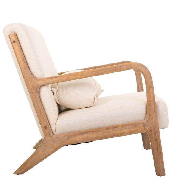 SILLÓN AUXILIAR MADERA RUNIC CRUDO