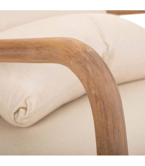 SILLÓN AUXILIAR MADERA RUNIC CRUDO