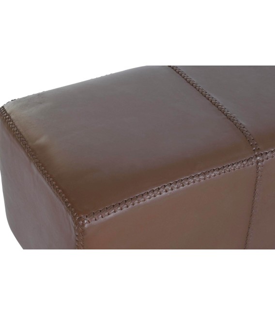 BANCO PIE DE CAMA 120 X 41 ZULE PIEL MARRON 