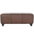 BANCO PIE DE CAMA 120 X 41 ZULE PIEL MARRON 