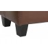 BANCO PIE DE CAMA 120 X 41 ZULE PIEL MARRON 