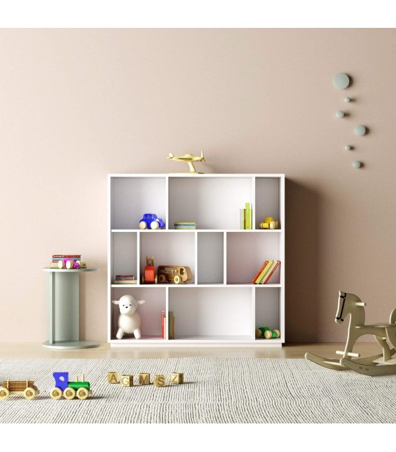 LIBRERIA SUNAR 119 X 32 MELAMINA BLANCO