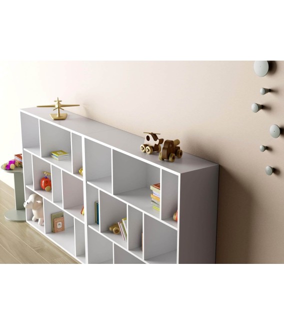 LIBRERIA SUNAR 119 X 32 MELAMINA BLANCO