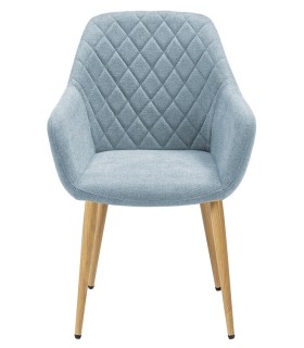 SILLON 58 X 60 PURPEL CHENILLA AZUL 