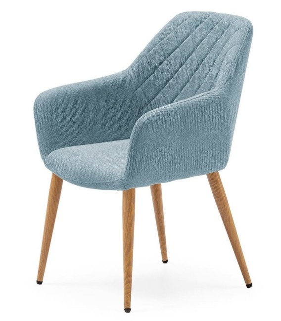 SILLON 58 X 60 PURPEL CHENILLA AZUL 