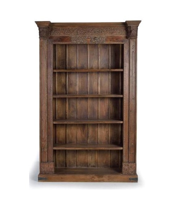 LIBRERIA 142 X 56 CONGO ARTESANAL MADERA MANGO 