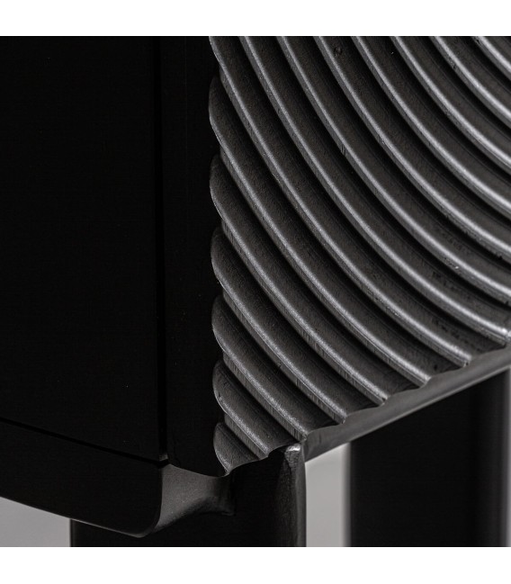 ARMARIO 90 X 48 BOBLON MADERA MANGO NEGRA HIERRO ORO 