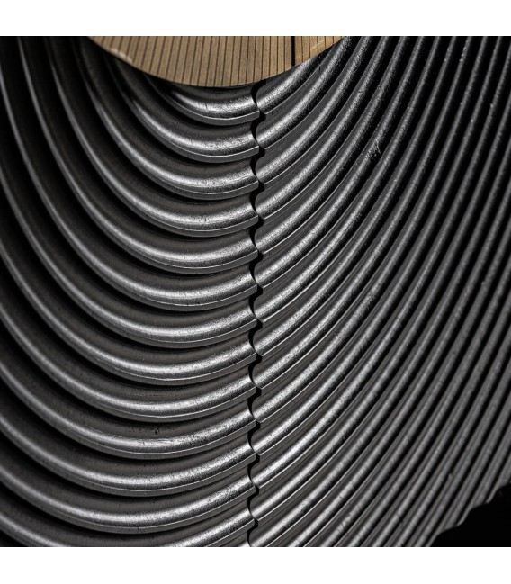 ARMARIO 90 X 48 BOBLON MADERA MANGO NEGRA HIERRO ORO 