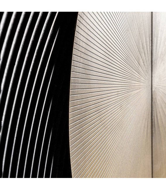 ARMARIO 90 X 48 BOBLON MADERA MANGO NEGRA HIERRO ORO 