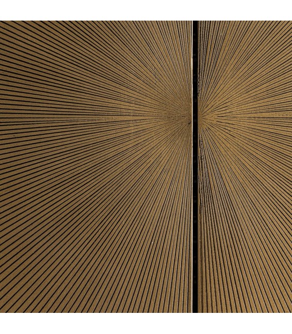 ARMARIO 90 X 48 BOBLON MADERA MANGO NEGRA HIERRO ORO 