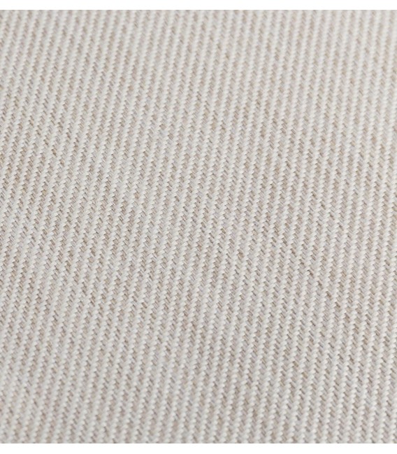 SILLON 53 X 47 KATE MADERA TECA TELA BLANCA 