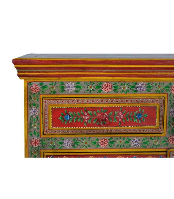 APARADOR 140 X 40 ARAPEA ARTESANAL MADERA POLICROMADA 