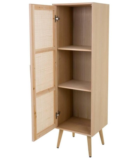 ARMARIO 41 X 37 CALPE MADERA Y RATAN NATURAL