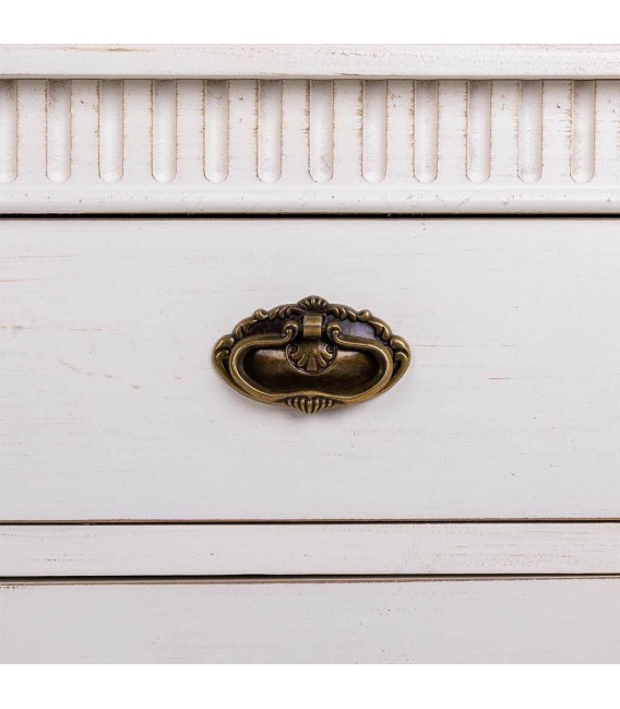 APARADOR 95 X 36 SOLEA MADERA BLANCA RATAN NATURAL