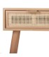 ESCRITORIO 120 X 42 CALPE MADERA Y RATAN NATURAL 