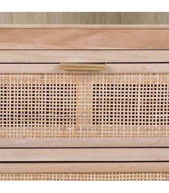 VITRINA 47 X 41 CALPE MADERA Y RATAN NATURAL 