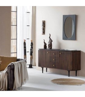 APARADOR 147 X 40 DELUXE MADERA NOGAL