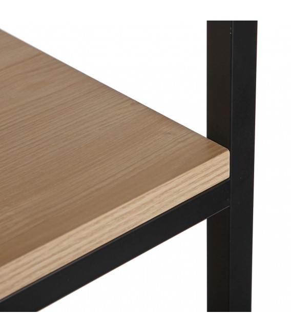 LIBRERIA 40 X 40 X 180  JARCHA METAL NEGRO MDF ROBLE