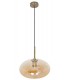 LAMPARA DE TECHO 28 Ø PANIP METAL ORO CRISTAL AMBAR