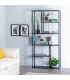 LIBRERIA 90 X 30 NEGRO ACERO