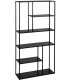 LIBRERIA 90 X 30 NEGRO ACERO