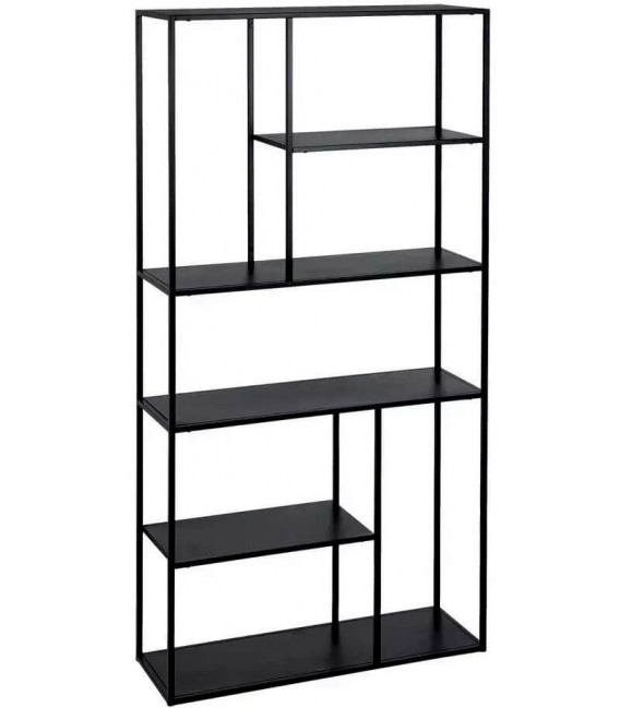 LIBRERIA 90 X 30 NEGRO ACERO