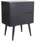 MESITA DE NOCHE 50 X 30 TICO METAL GRIS Y ORO