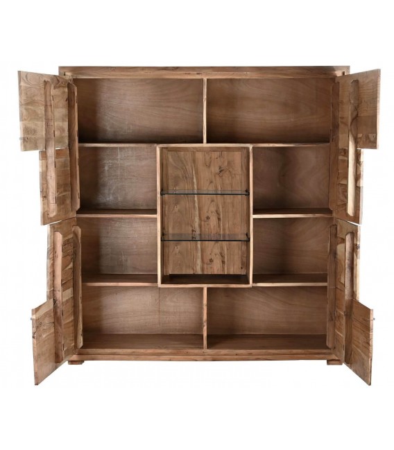 ARMARIO 145 X 40 MIAMI ACACIA NATURAL CRISTAL