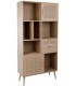LIBRERIA 90 X 37 CALPE MADERA Y RATAN NATURAL