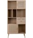 LIBRERIA 90 X 37 CALPE MADERA Y RATAN NATURAL