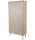 LIBRERIA 90 X 37 CALPE MADERA Y RATAN NATURAL