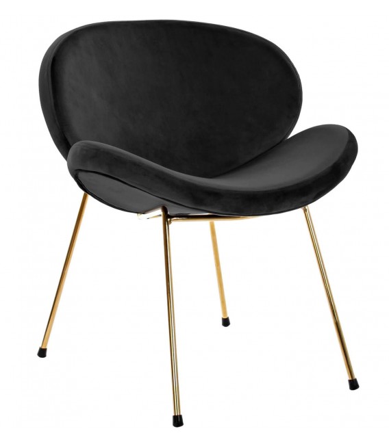 SILLA COMEDOR 63 X 57 X 73 BEST METAL ORO TERCIOPELO BEIGE