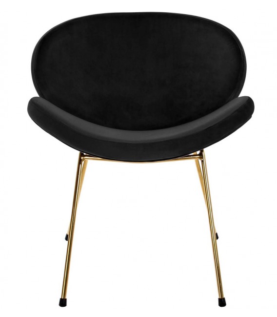 SILLA COMEDOR 63 X 57 X 73 BEST METAL ORO TERCIOPELO BEIGE