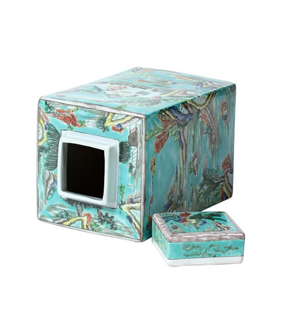 JARRON 18 X 18 MING ARTESANAL CERAMICA LACADA MDMHOGAR