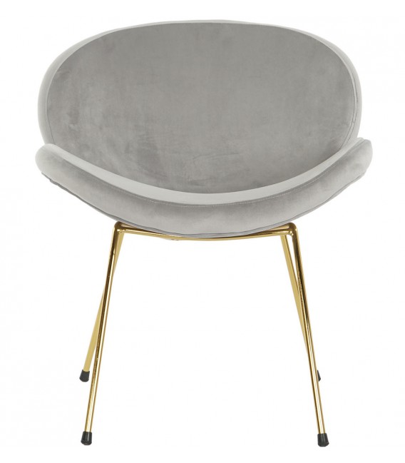SILLA 63 X 57 X 73 BEST METAL ORO TERCIOPELO GRIS