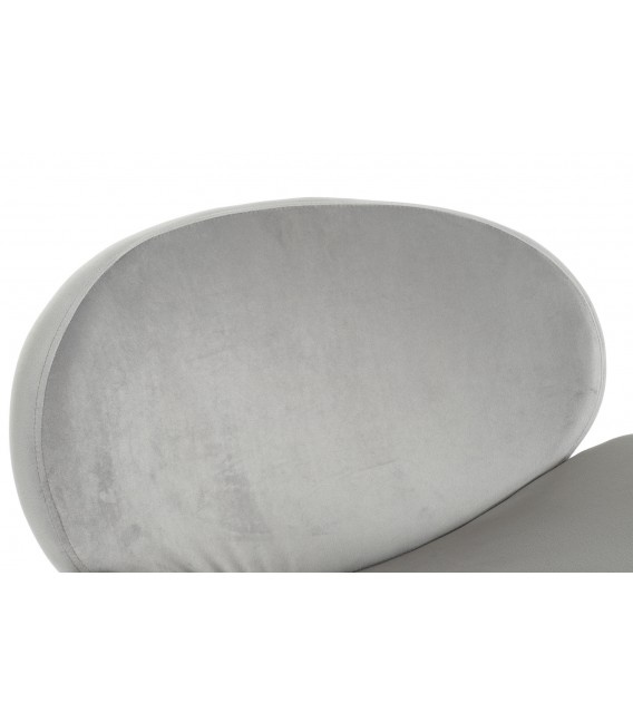 SILLA 63 X 57 X 73 BEST METAL ORO TERCIOPELO GRIS