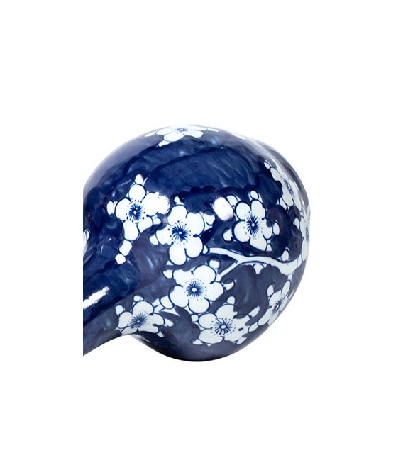 JARRON 14 Ø ARTESANAL CERAMICA PINTADA A MANO AZUL