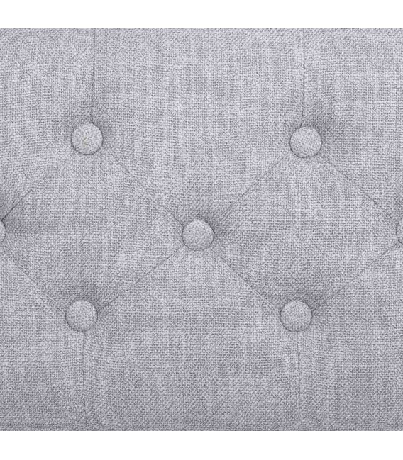 BANCO PIE DE CAMA 110 x 37 TONETT MADERA NATURAL TELA GRIS