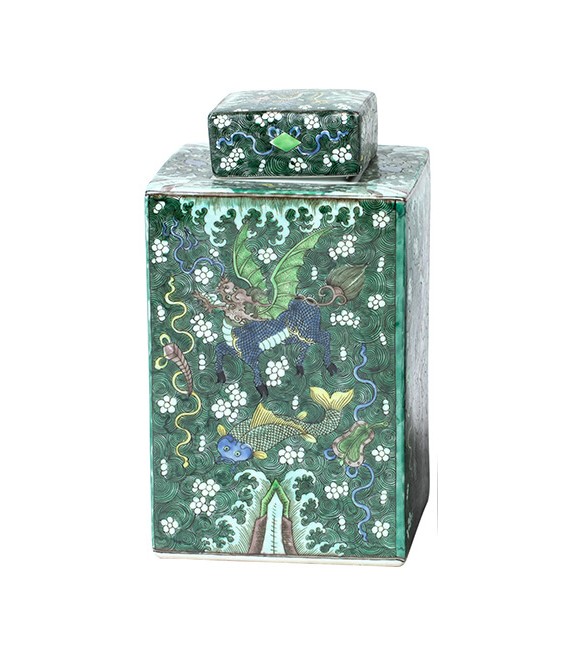 JARRON 18 X 18 PONG ARTESANAL CERAMICA LACADA