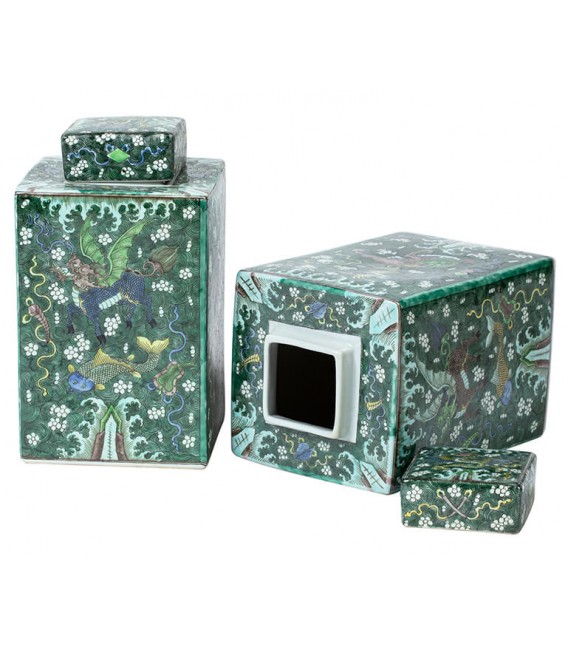 JARRON 18 X 18 PONG ARTESANAL CERAMICA LACADA