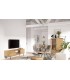 MUEBLE TV 160 X 42 SULTA MADERA NATURAL Y NEGRO