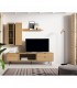 MUEBLE TV 200 X 40 SULTA MADERA NATURAL Y NEGRO