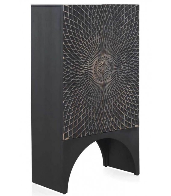 ARMARIO 80 X 40 COMPAS ARTESANAL MADERA GRIS