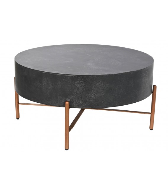 MESITA DE CENTRO 90 X 90 INDONESIA MANGO METAL