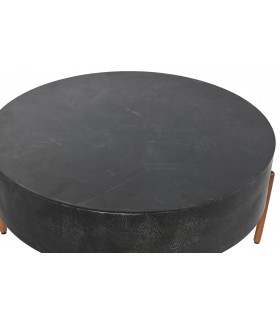 MESITA DE CENTRO 90 X 90 INDONESIA MANGO METAL
