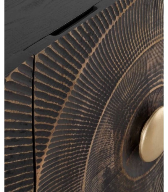 APARADOR 160 X 38 CUORUM MADERA MANGO METAL DORADO