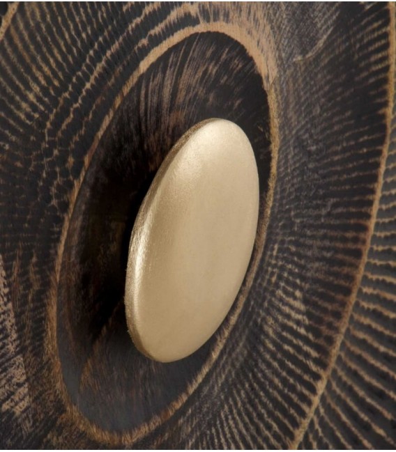 APARADOR 160 X 38 CUORUM MADERA MANGO METAL DORADO